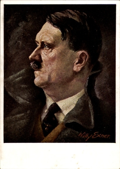 Artysta KP Exner, Willy, Führer i kanclerz Rzeszy Adolf Hitler, Portret