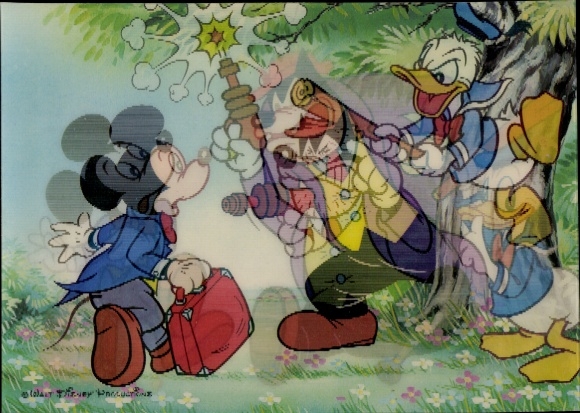 3-D Ak Disney, Micky Maus, Donald Duck