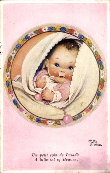 Künstler Ak Mabel Lucie Attwell, Un petit coin de Paradis. A little bit of Heaven, Baby