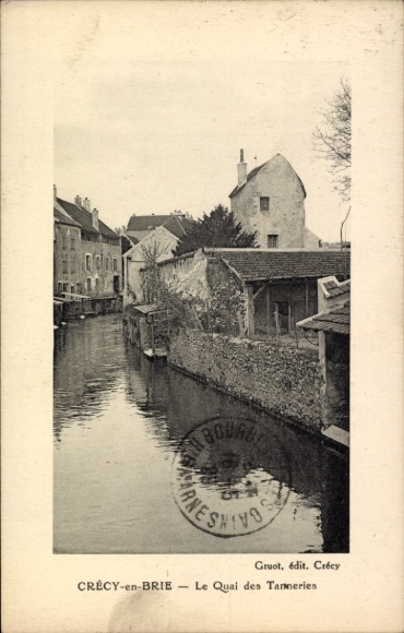 CPA Crécy en Brie Crécy la Chapelle Seine et Marne, Le Quai des Tanneries