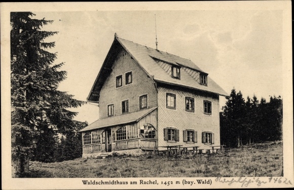 Postcard Klingenbrunn Spiegelau in the Bavarian Forest Lower Bavaria, Waldschmidthaus am Rachel