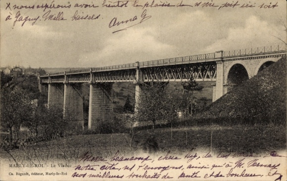 Ak Marly le Roi Yvelines, Viadukt