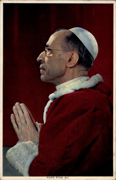 Picture Pope Pius XII, portrait, prayer