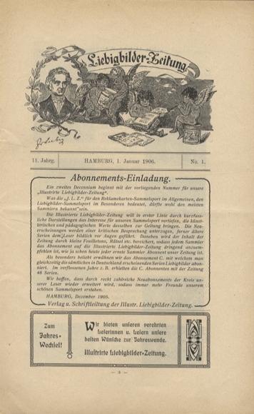 Liebig pictures newspaper advertising Dreser issue 1, volume 11, 1906