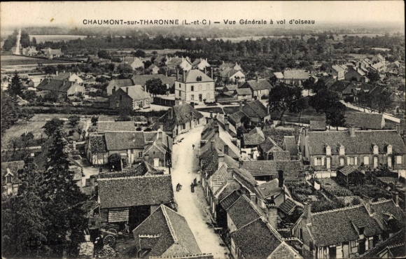 KP Chaumont sur Tharonne Loir et Cher, widok ogólny, zdjęcie lotnicze