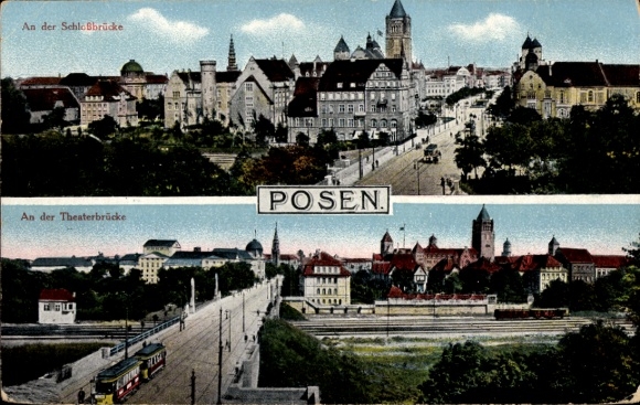 KP Poznań, Na Moście Zamkowym, Na Moście Teatralnym, Tramwaj