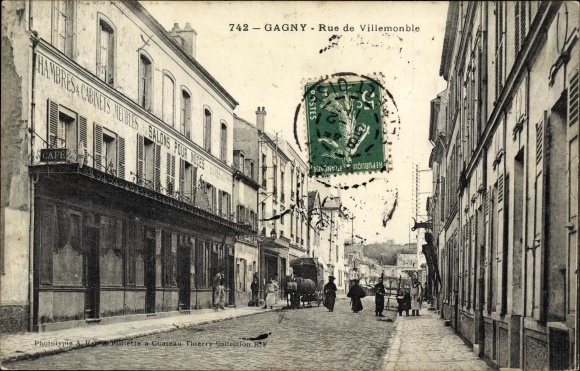 Ak Gagny Seine Saint Denis, Rue de Villemonble