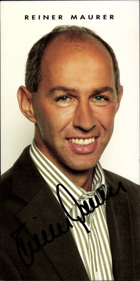 Autograph card coach Reiner Maurer, TSV 1860 Munich, autograph, team