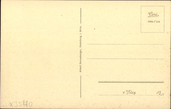 Postcard Osterburg in der Altmark, St. Georg Hospital