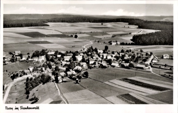 Ak Nurn Steinwiesen Oberfranken, Fliegeraufnahme