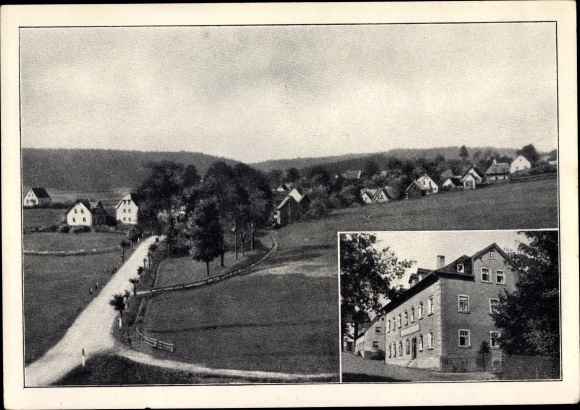 KP Lippertsgrün Naila w Górnej Frankonii, Gasthaus Hans Wirth, panorama miejsca