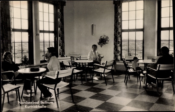 Postcard Insel Baltrum in Ostfriesland, Kurtrinkhalle