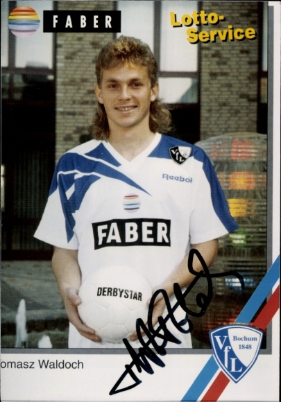 Autogrammkarte Fußballer Tomasz Waldoch, VfL Bochum, Autogramm