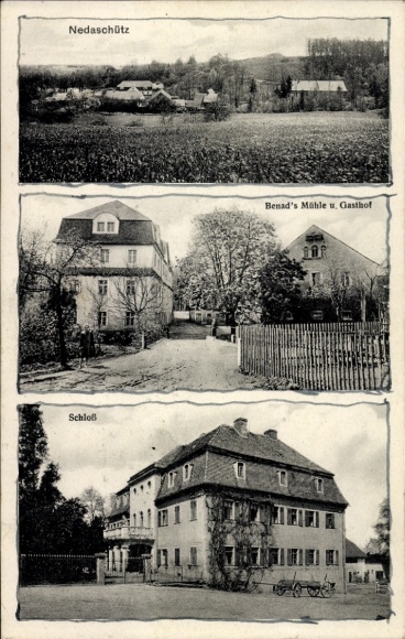 KP Nedaschütz Göda na Łużycach Górnych, zamek, młyn, zajazd