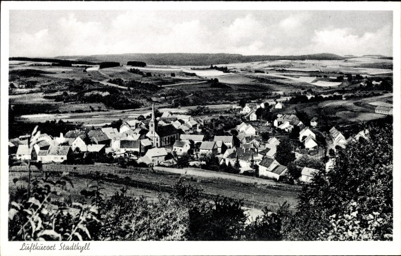 Postcard Stadtkyll in the Eifel, panoramic view