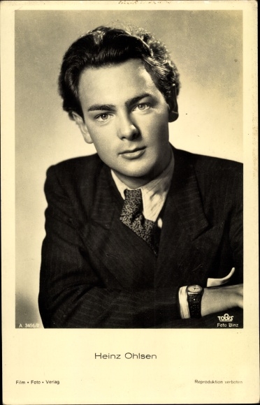 Postcard Actor Heinz Ohlsen, portrait