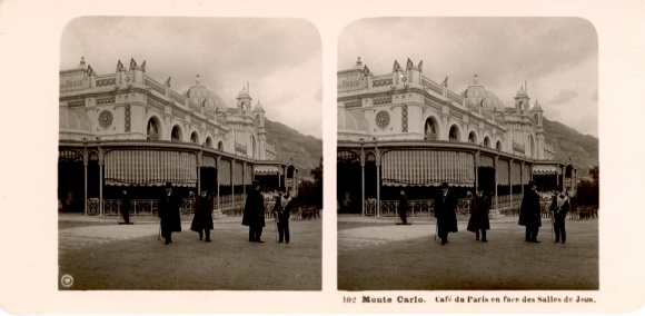 Stereo Photo Monte Carlo Monaco, Cafe du Paris
