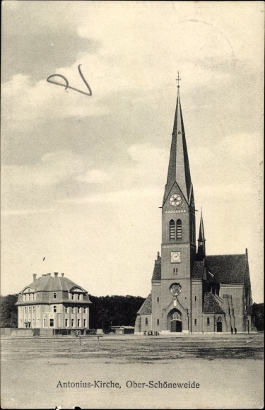 Ak Berlin Köpenick Oberschöneweide, Antoniuskirche