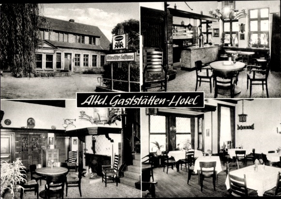 Ak Laer Nordrhein Westfalen, Altdeutsches Gaststätten Hotel, Inh. L. Ulfers