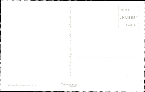 Postcard Krün in Upper Bavaria, town view, Bavarian Alps, Zugspitze group