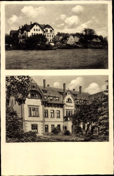 Postcard Obernzenn in Middle Franconia, nursing home