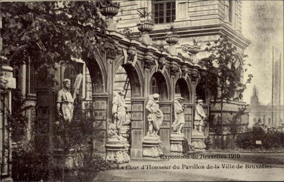 Set von 83 Ansichtskarten, Brüssel Weltausstellung 1910