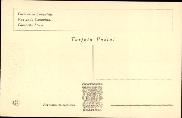 Postcard Barcelona Katalonien Spanien, International Exhibition, Calle de la Conquista