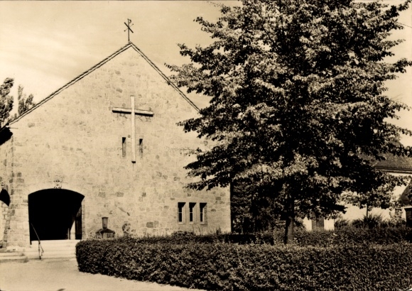 Ak Demitz Thumitz in Sachsen, Evengelische Kirche