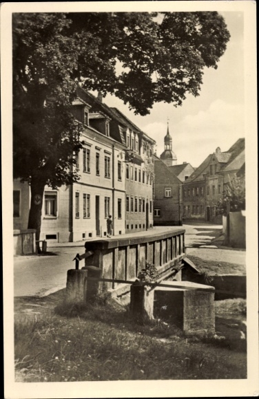 Postcard Radeburg in Saxony, Meissner Strasse