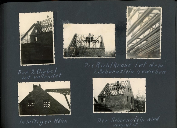 Photo Album Dierberg near Rheinsberg, 267 photos, house construction 1957 -1963, unique contemporary testimony