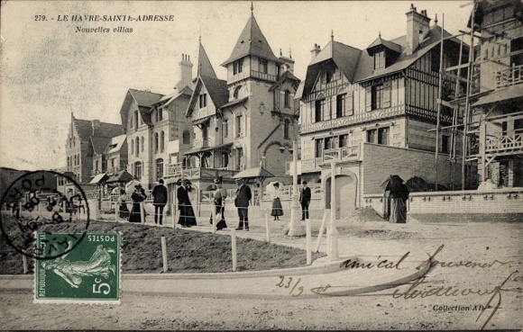 Ak Sainte Adresse Seine Maritime, Nouvelles villas