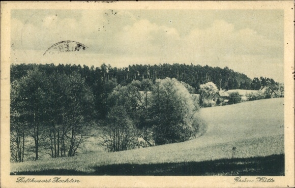 Postcard Zechlin Rheinsberg in der Mark, Green Hut