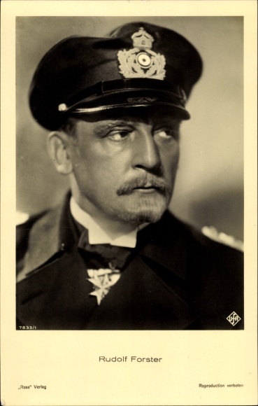 Ak acteur Rudolf Forster, portret in uniform