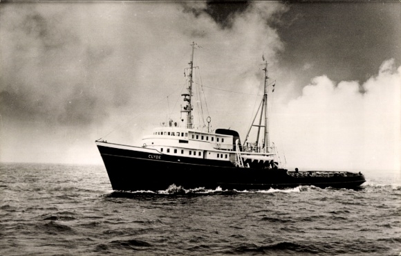 Ak-sleepboot MT Clyde op volle snelheid, L. Smit & Co., International Sleep Service