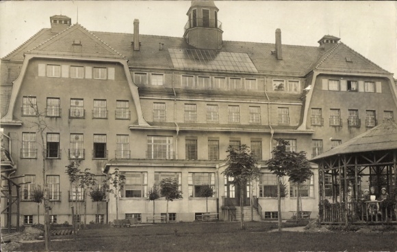 Foto Ak Zschadraß Zschadrass Colditz in Sachsen, Lungenheilstätte, 1918