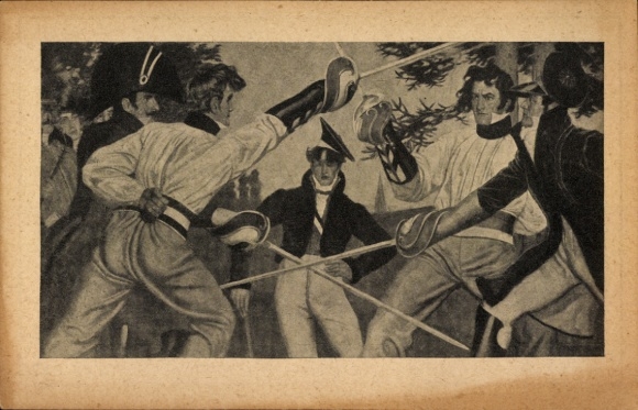 Studentika Postcard Freiburg im Breisgau, Corps Rhenania, 108th Anniversary Celebration 1920, Fencer, KSCV