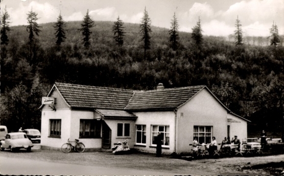 KP Gieselwerder nad Górną Wezerą w Hesji, restauracja Waldhorn