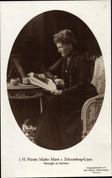 PC Princess Mother Marie zu Schaumburg Lippe, Duchess of Saxony Altenburg
