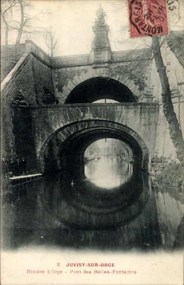 CPA Juvisy-sur-Orge Essonne, Pont des Belles-Fontaines