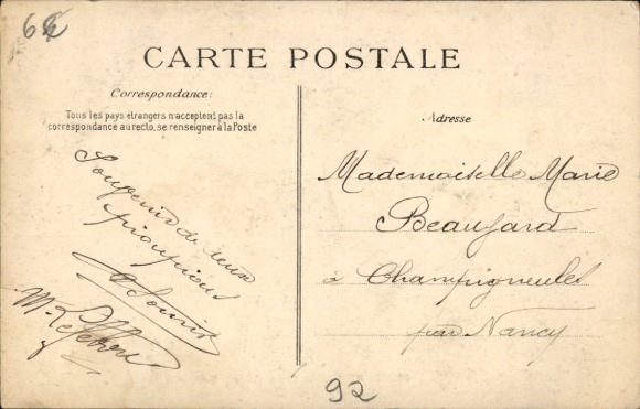 Postcard Robinson Hauts de Seine, Bal Vrai Arbre, large tree, entertainment, entrance
