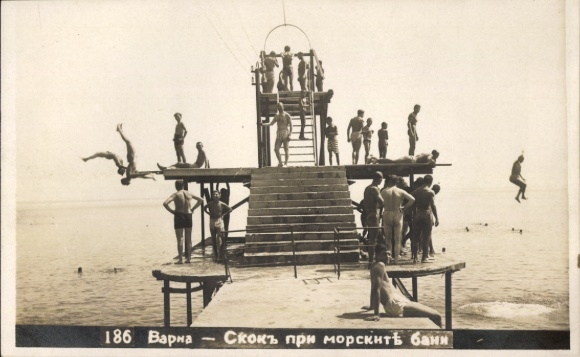 Foto Ak Warna Varna Bulgarien, Strandbad