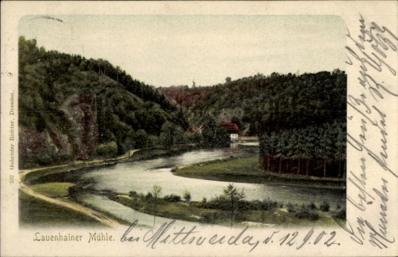 Ak Lauenhain Mittweida in Sachsen, Lauenhainer Mühle