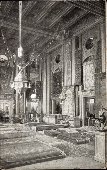 PC Berlin Mitte, department store A. Wertheim, Leipziger Strasse, carpet hall, interior view