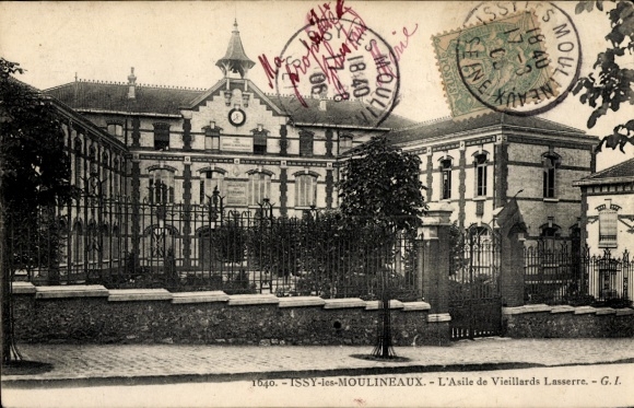 Ak Issy les Moulineaux Hauts de Seine, L'Asile de Vieillards Lasserre