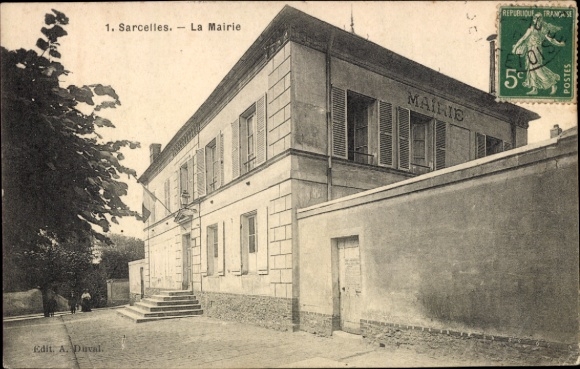 CPA Sarcelles Val d'Oise, La Mairie
