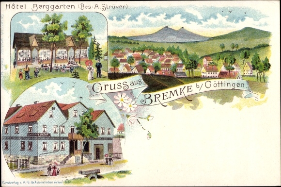 lito Bremke w tej samej dzielnicy Goettingen, Hotel Berggarten, widok całkowity