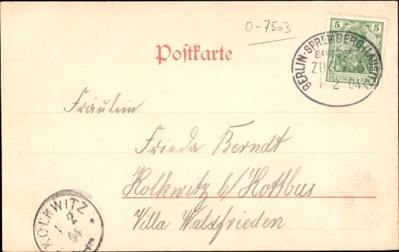Postcard Kolkwitz in the Spreewald Niederlausitz, Paul Matzanke's inn