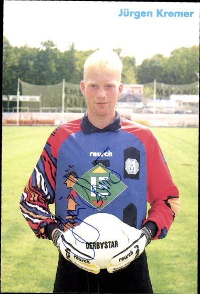 Autogrammkarte Fußballer Jürgen Kremer, SV Meppen, Autogramm