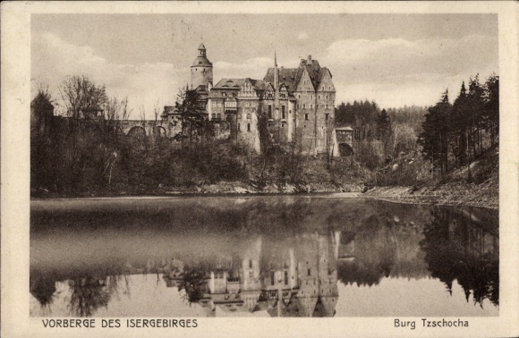 Ak Sucha Tzschochau Niederschlesien, Burg Tzschocha, Schloss