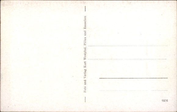 Postcard Baltijsk Pillau East Prussia, North Mole, Wind Force 11